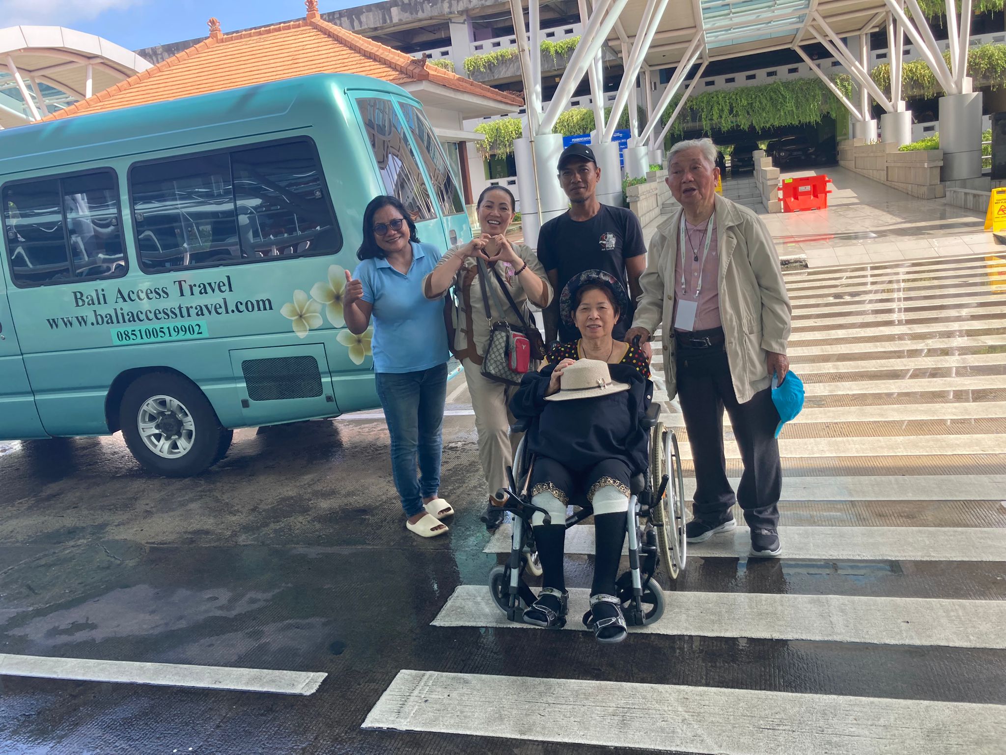 Wheelchair accessible vehicle operated by Bali Access Travel